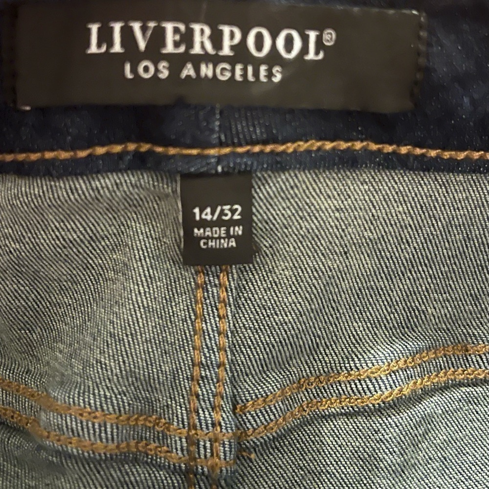 Liverpool Blue Skinny Jeans High-Rise Stretch - Picture 3 of 3